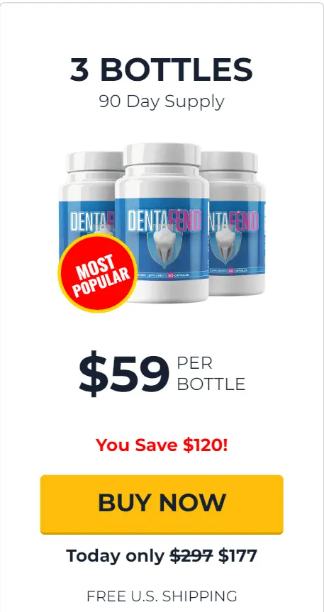 Dentafend 3 bottle buy price $59